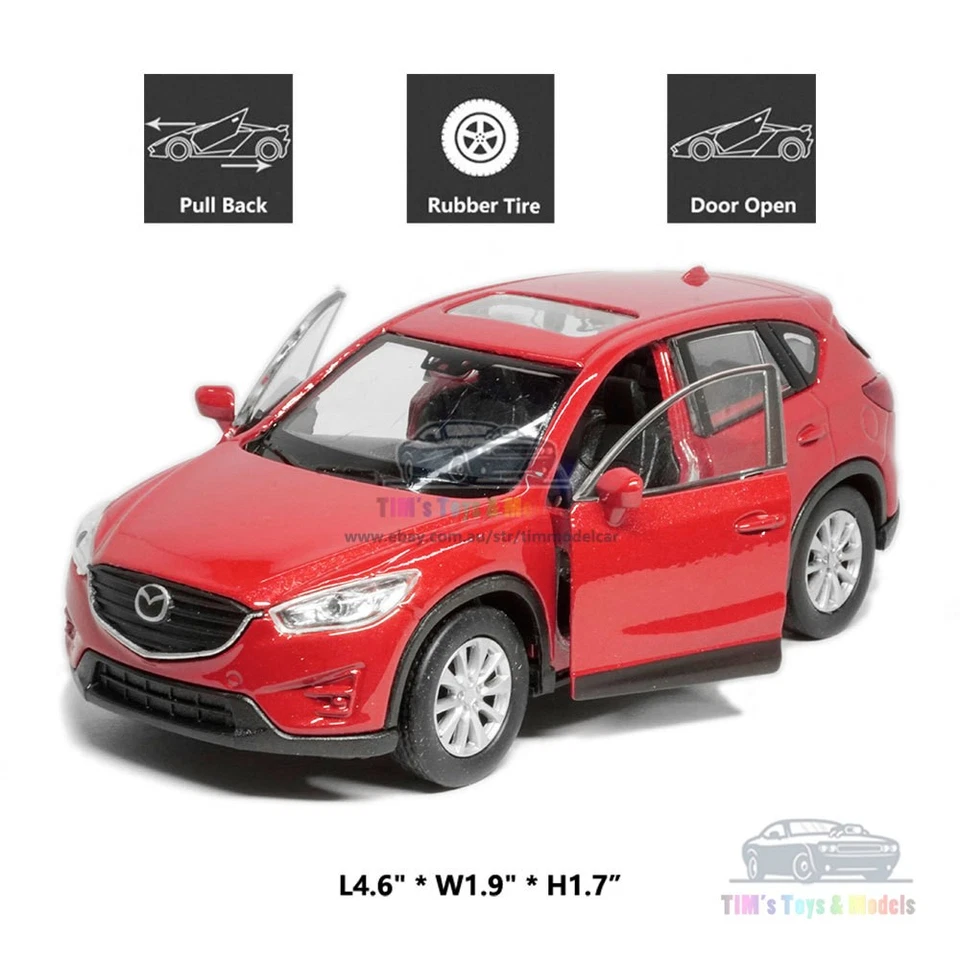 1/36 Mazda CX-5 Modelo Coche Aleación Diecast Juguete Vehículo Colección Niños Regalo Rojo Foto 2 de 4