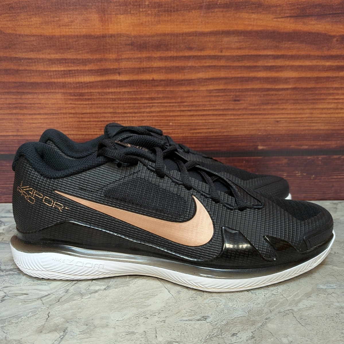 Women's Size 8 Nike Air Zoom Vapor Pro Clay Court Black Tennis