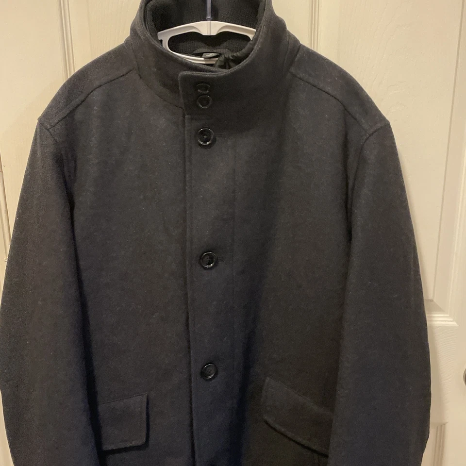 Hugo Boss Men’s Wool / Lined Jacket XL Midnight Grey Primal Loft Insulation NWT - Image 2 of 4