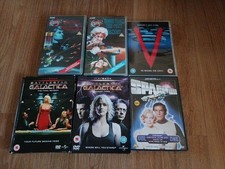 Vintage Sci-fi Dvd Bundle . With 2 VHS .. Battlestar Galactica, Space 1999, V.