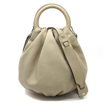 LOEWE Bounce bag 2WAY handbag shoulder bag nappa leather beige ladies