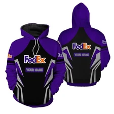 Fedex Express purple armor Hoodie 3d custom name