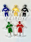 Lot Of 5 Vintage Super Robotic Power Rangers Knockoff Bootleg Figures Rare 90's