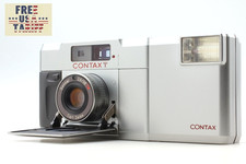     ALL Works MINT w/ T14 Flash Contax T Rangefinder Silver Film Camera JAPAN