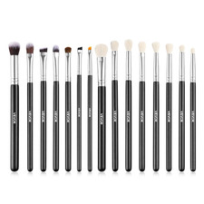15-Piece Makeup Brush Set for Foundation Blending Eyeshadow, Professional Vegan