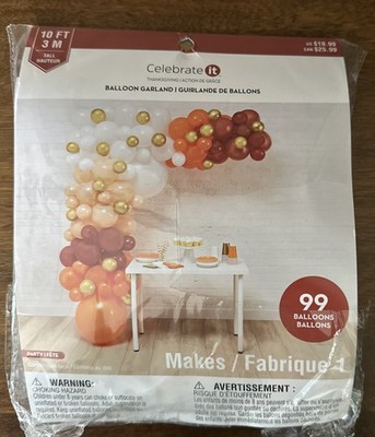 Celebrate It  Fall, Halloween, Thanksgiving 99 Balloons Garland Kit