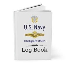 US Navy Inelligence Officer Log Book Emblem Journal