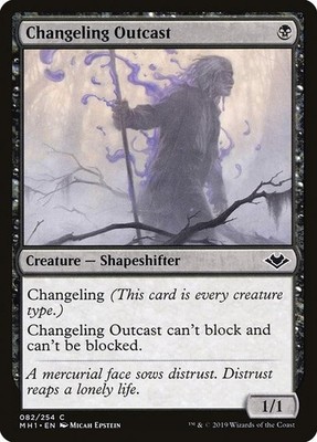 Changeling Outcast 1x MtG Modern Horizons MH1 SP/NM