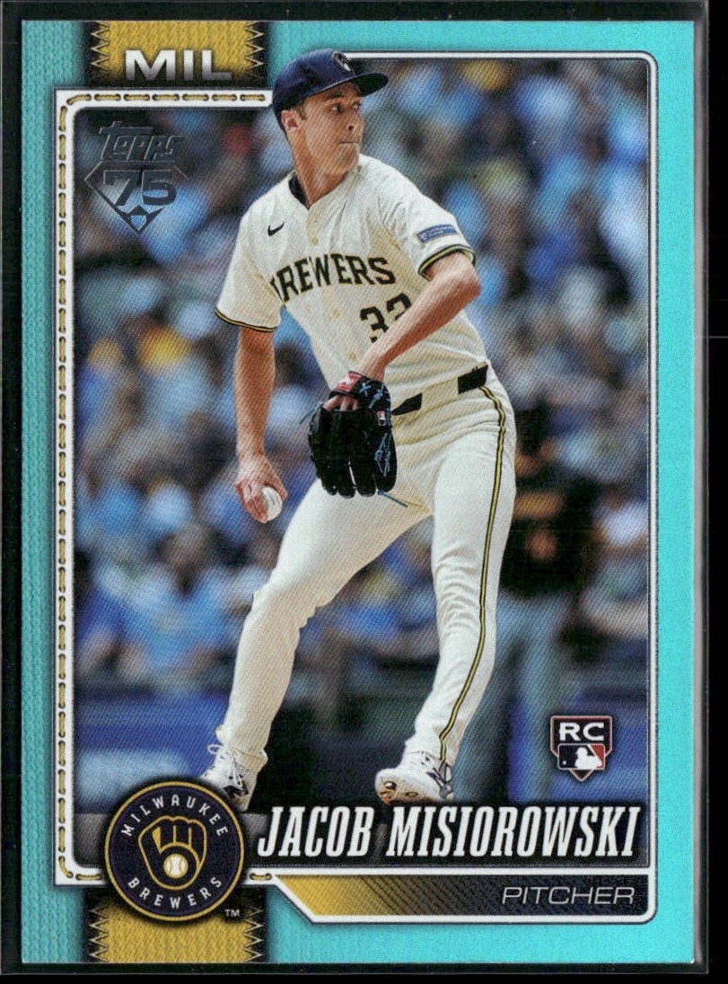 2026 Topps #10 Jacob Misiorowski Aqua Rainbow Foil