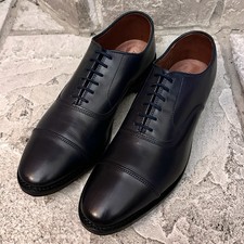 New Allen Edmonds Park Avenue Midnight-Blue Cap-Toe Oxford Shoes 11 C Narrow