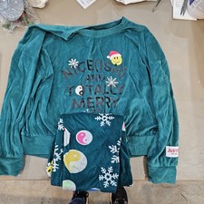 Justice Girls Pajamas Set Nice Ish  And Totally Marry Size XL