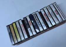 Lot of 15 Vintage Cassette Lot With Case Pop Rock Country More