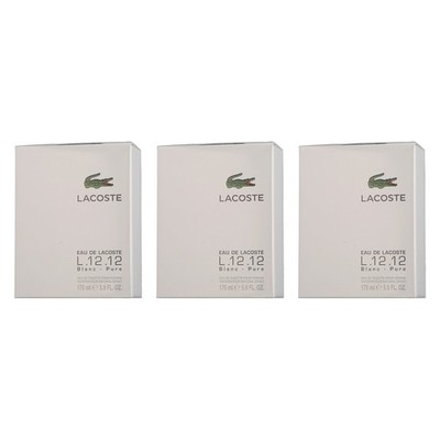 3x Lacoste Eau de Lacoste L.12.12. Blanc EDT 175ml