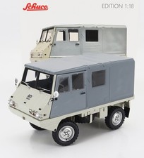 Schuco 450061600 Steyr-Puch Halfinger 4x4 1975 1:18 die cast MIB beige/grey unop