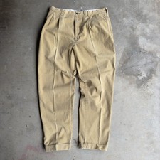 Vintage Polo Ralph Lauren Hammond Corduroy Pants Men 36X32 Tan Brown Pleated 90s