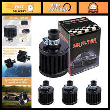 4pcs 12mm Black Air Filter Breather Kit - Cold Air Intake Turbo Vent Cleaner F 4pcs 12mm Black Air Filter Breather Kit - Cold Air Intake Turbo Vent Cleaner F