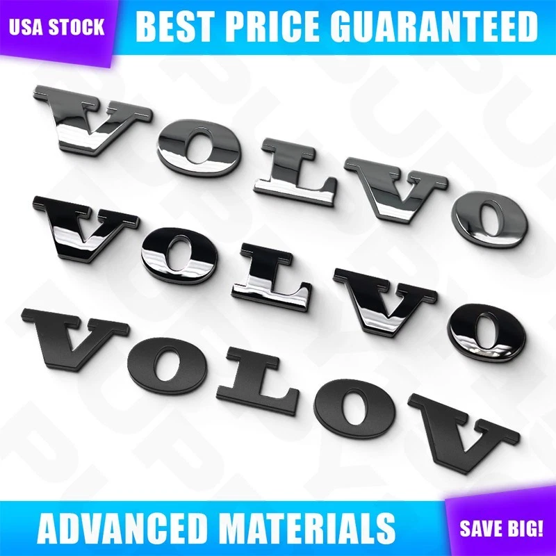 Rear Trunk Lid Letter Badge Nameplate Emblem For Volvo XC60 XC90 S60 V60 Sport Foto 3 de 3