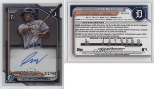 2024 Bowman Chrome Prospect Auto Refractor /499 Clayton Campbell #CPA-CCA Auto