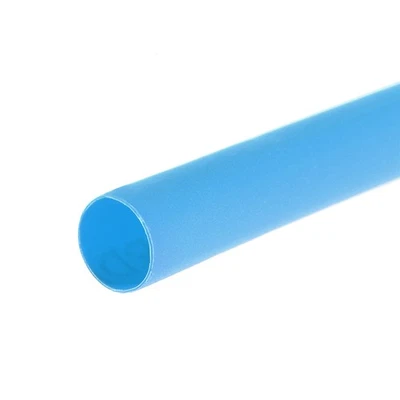 Schrumpfschlauch 5mm Drm. 8,55mm flache Breite 2:1 Verhältnis Kabelhülse 7m Blau - Bild 1 von 4