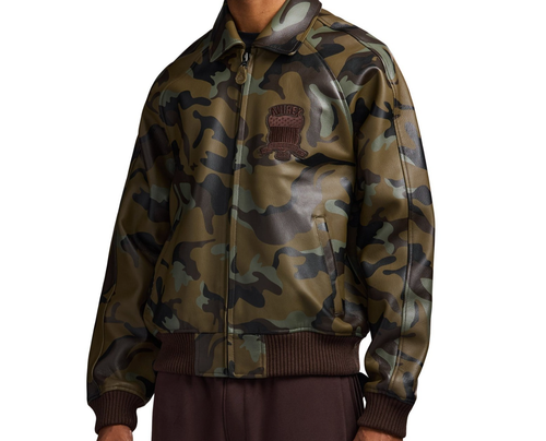 Męska kurtka skórzana Avirex USA CAMO ICON Limitowana edycja Flight Bomber Skóra bydlęca - Zdjęcie 13 z 15