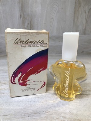 1990's UNDENIABLE Women's Light Cologne Spray 1.7oz Billy Dee Williams w/Box NOS
