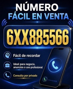 Número Fácil Gold Platinium Premium 6XX885566