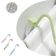 Curved Toilet Brush with Long Handle - Gap Cleaning Tool for Hard-to-Reach Areas