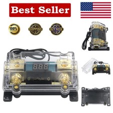 High-Quality 300A Inline Fuse Holder with Digital Display for Car Stereo Systems