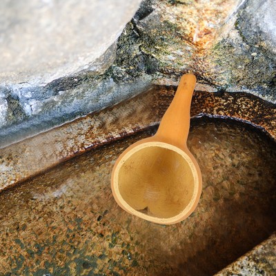  Wasserkelle im chinesischen Stil, Badekelle, Kürbis-Wasserkelle für Zuhause und