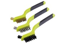 DrahtbüRsten-Set 3-Tlg. 180 Mm Nylon Messing Edelstahl Reinigung