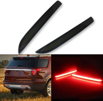 Smoked Lens LED Bumper Reflector Lights for 2016 2017 2018 2019 Function as T