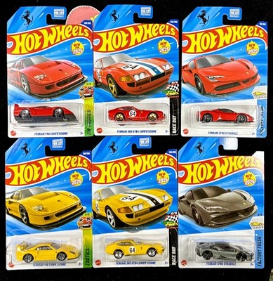 Ferrari SF90 Stradale,F40 & 365 GTB4 Competizione Red,Yellow,Gray