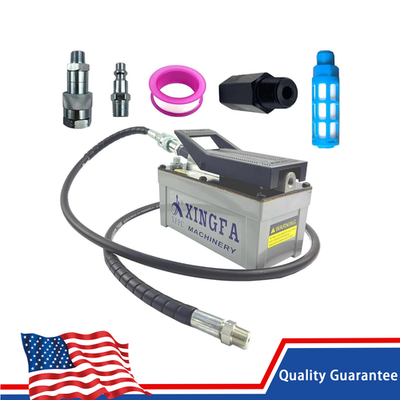 #ad Air Hydraulic Foot Pump with 6.6ft Pipe Auto Body Shop 10000 PSI 1.7L Gray $161.49