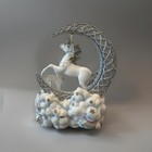 San Francisco Marjorie Sarnat Music Box Unicorn Rainbow Water Globe moon stars — photo 3
