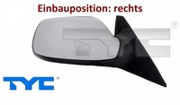 TYC 320-0027 AußEnspiegel Rechts Spiegel AußEn FüR Mazda