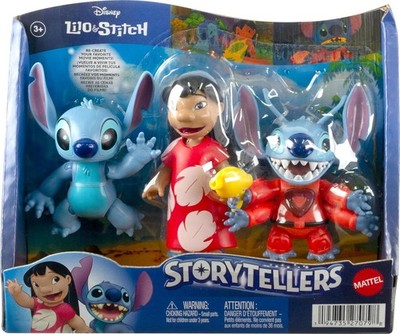 Disney Lilo & Stitch Storytellers Figure Set Finding Ohana 3 Pack Girl Alien