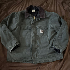 Vintage Carhartt Mens C26 MOS Olive Green Can...