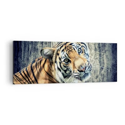 Cuadro Sobre Lienzo 140x50cm Cuadros Pared India piedra tigre salvaje Wall Art - Imagen 1 de 4