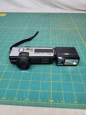 Fujica Pocket 350 Zoom Film Camera With Flash - Untested - For Parts Or Repair 