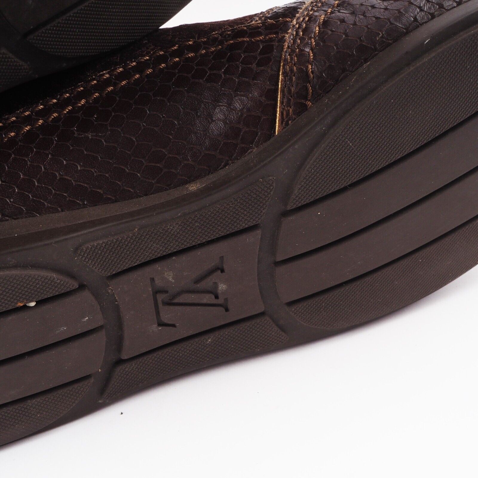 LOUIS VUITTON Python Brown / Gold Luxury Designer… - image 11