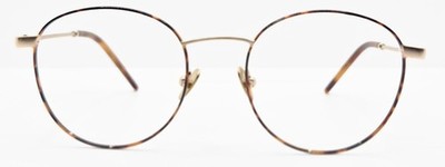 OTTOTO 35-002442 BROWN / GOLD FRAME ROUND EYEGLASSES 49-20-145