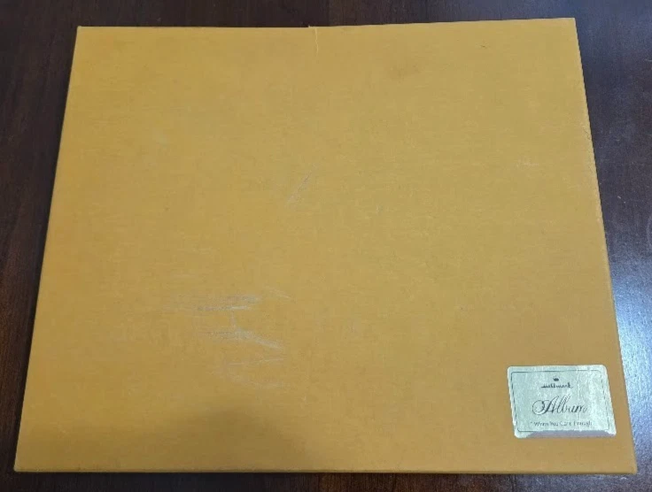 NUEVO álbum de fotos de álbum de recortes en blanco con sello vintage deportes dorado y negro años 70 EE. UU. Foto 2 de 4