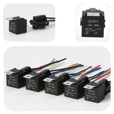 5pcs 5Pin Car Automotive SPDT Relay Switch Harness Socket Waterproof 40A 12V D