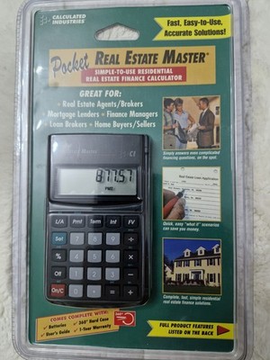 Calculated Industries Pocket Immobilien Master Mathematik Taschenrechner 3275 Hartschale