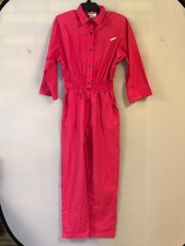 Vintage Dreams Pink Jumpsuit Romper Size Large Snap Closure 1-Piece