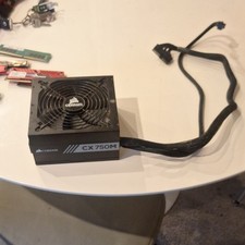 Corsair CX750M 750W ATX Modular Power Supply, Black, 24-Pin, 100-240V