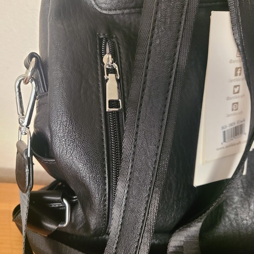 Antik Kraft Black Convertible Bag Crossbody Shoulder Bag/Backpack, New W Tags - Picture 8 of 17