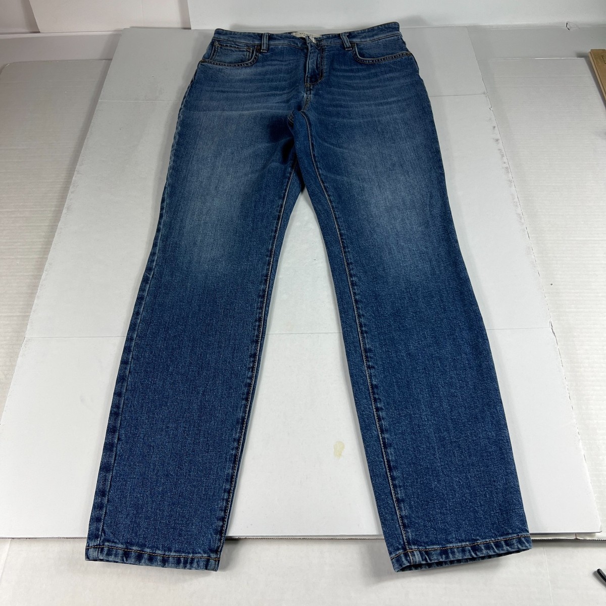 Max Mara Jeans Women's 29x29* Weekend Cropped Cigarette Skinny Blue Denim  Tag 8