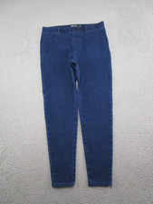 Betabrand Jeans Womens Size L Blue Ankle Cropped Stretch Denim Pull On