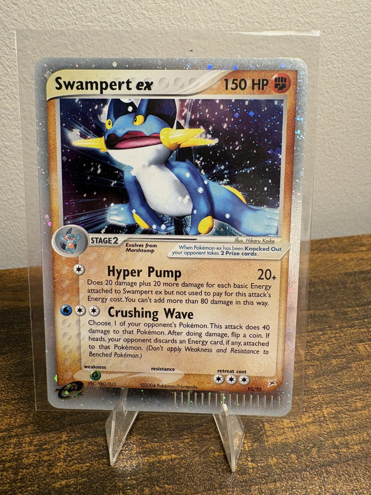 2004 Team Magma Vs Team Aqua Swampert EX 95/95 Holo Rare Pokemon TCG LP